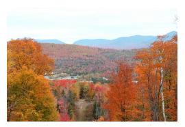 Berlin, NH is beautiful during foliage season