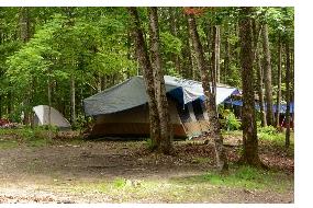 Many participants camped nearby instead of staying at hotels.