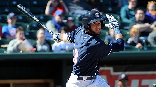 Emilio Guerrero swings at bat!